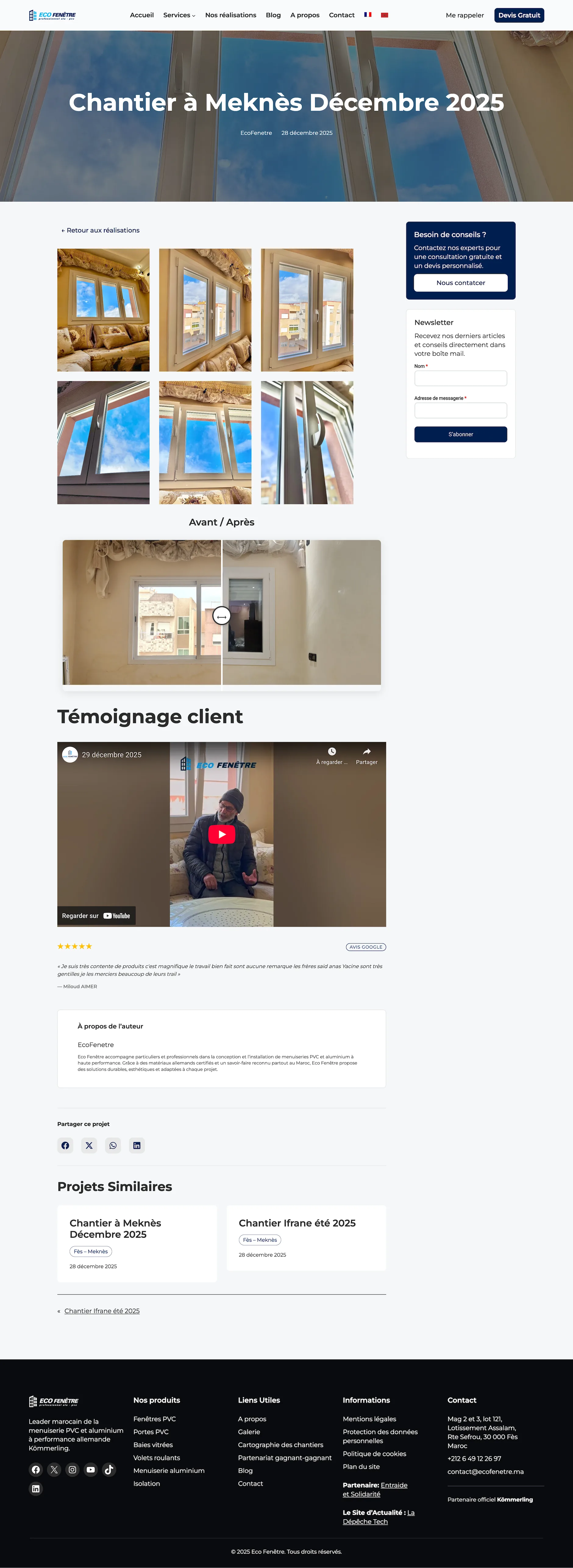 eco fenetre page projet