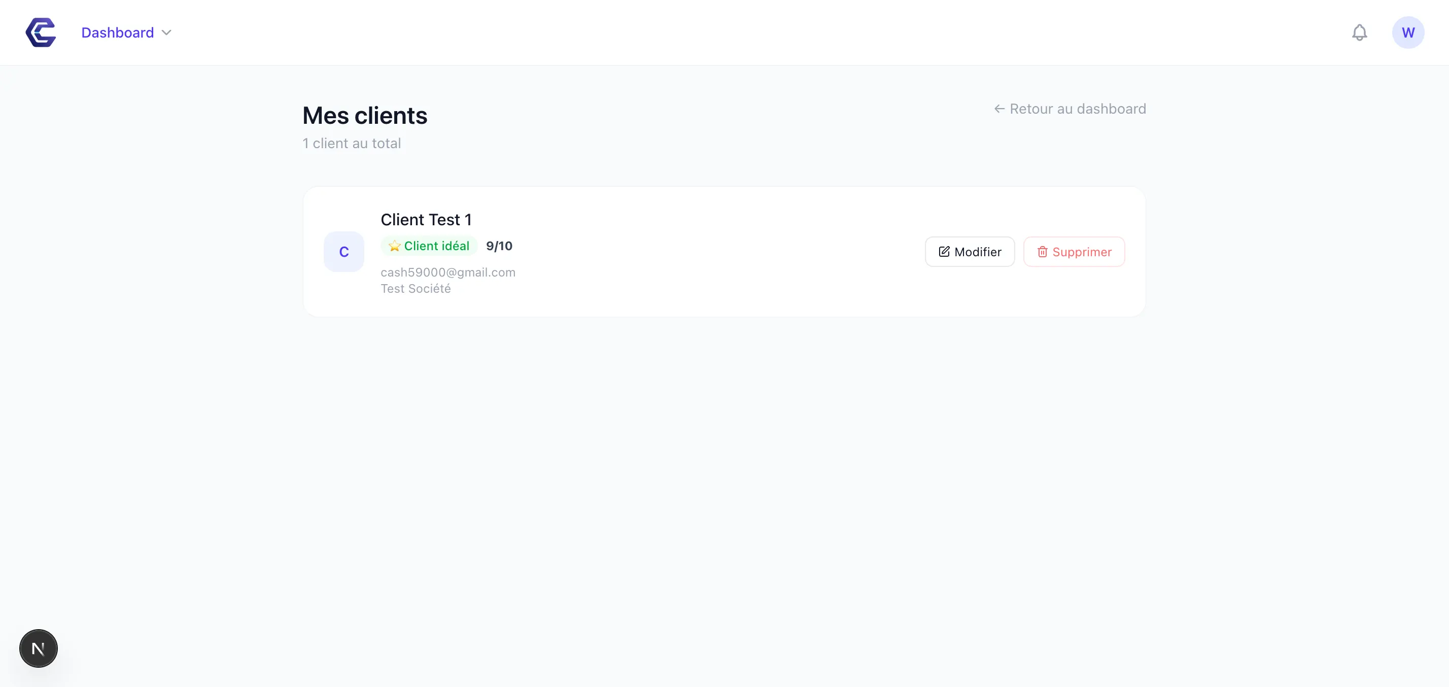 cliento page clients